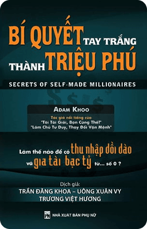 Bìa sách Bí Quyết Tay Trắng Thành Triệu Phú
