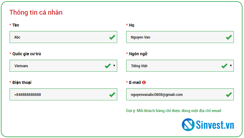 hướng dẫn mở tài khoản sàn XM