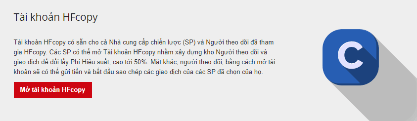 HotForex review: Tài khoản HF COPY