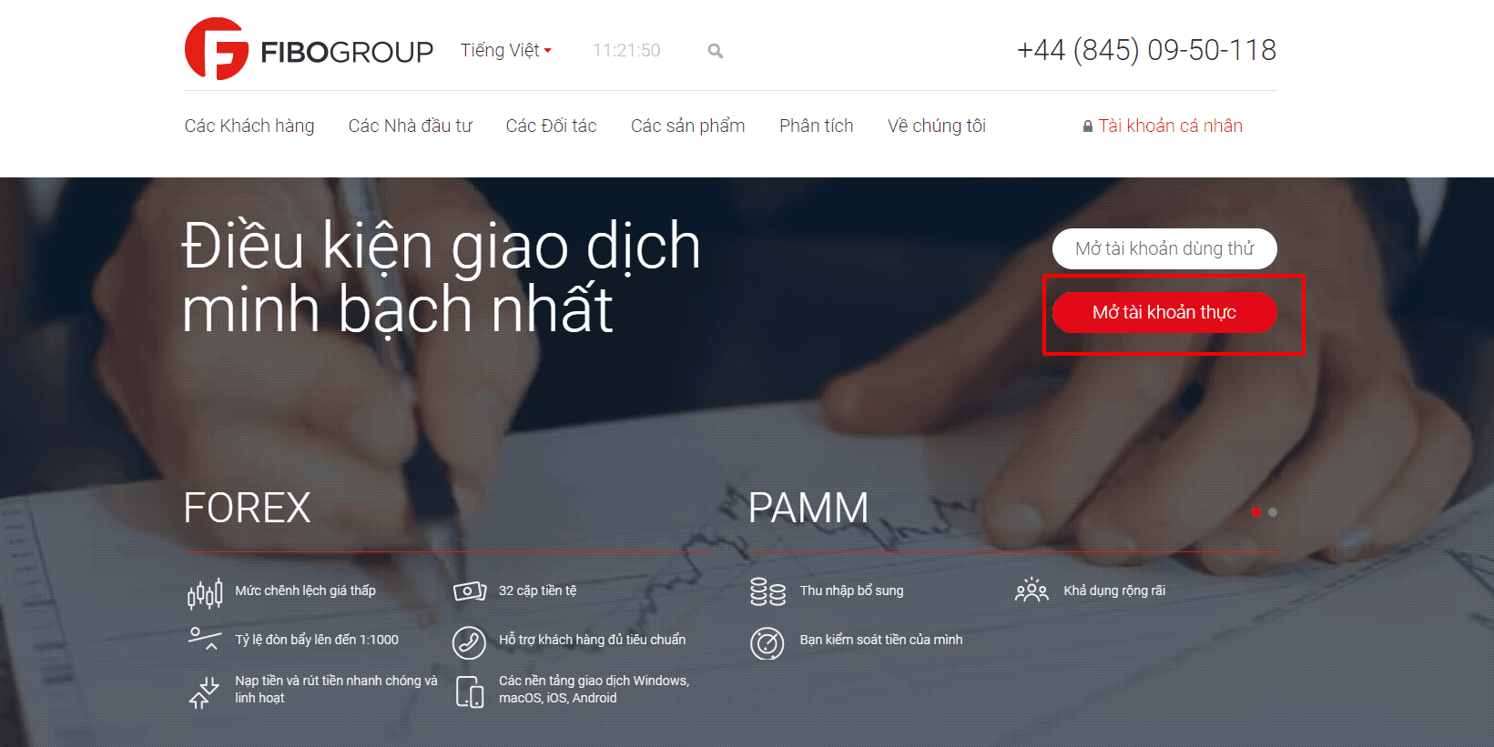 Hướng dẫn mở tài khoản Fibo Group chi tiết trên máy tính