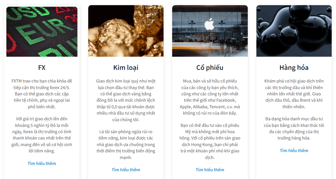 Sản phẩm giao dịch