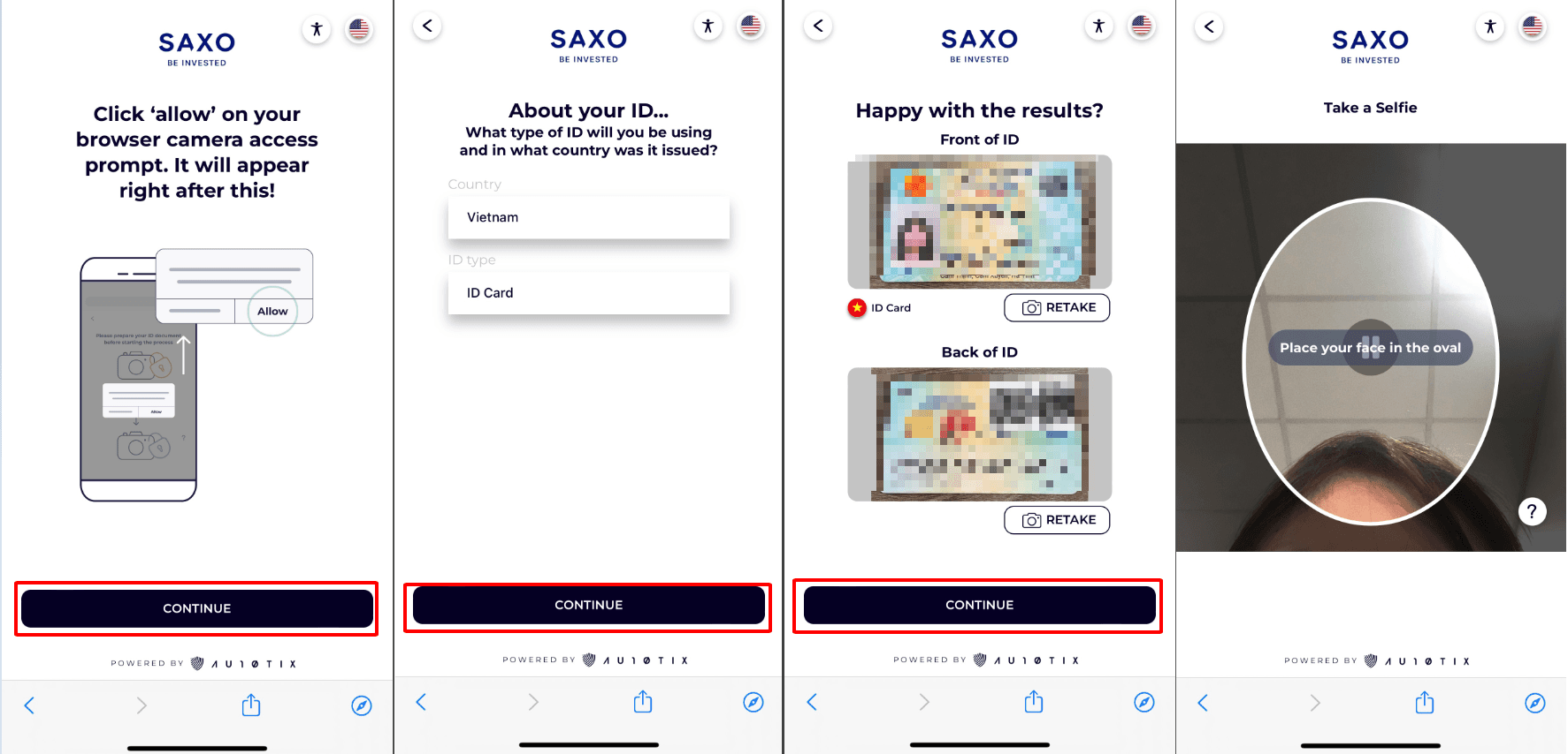 Xác nhận ID Hướng dẫn mở tài khoản Saxo Bank chi tiết