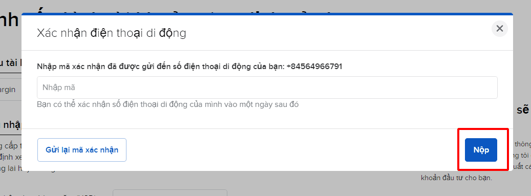 Xác minh số điện thoại