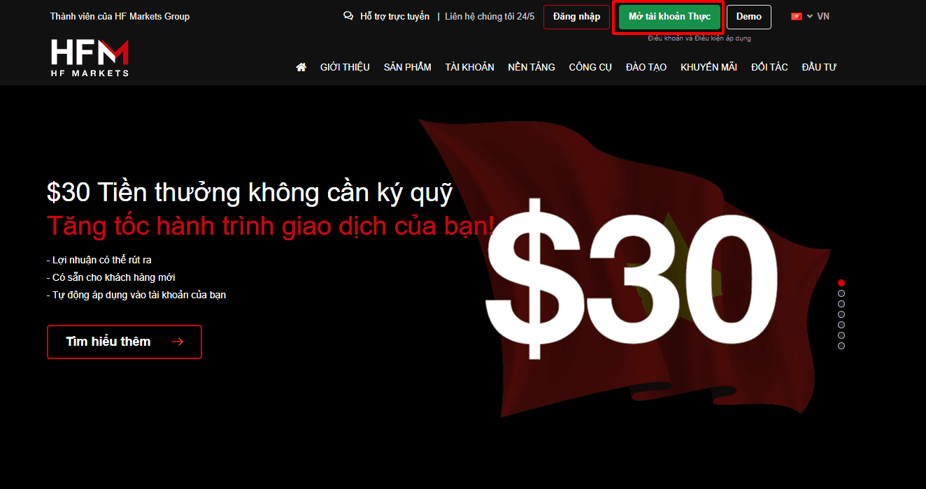 Hướng dẫn mở tài khoản HotForex chi tiết trên máy tính