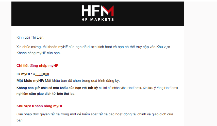 Hướng dẫn mở tài khoản giao dịch mới HotForex