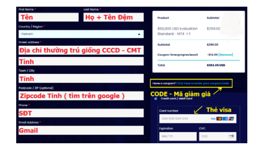 Điền thông tin