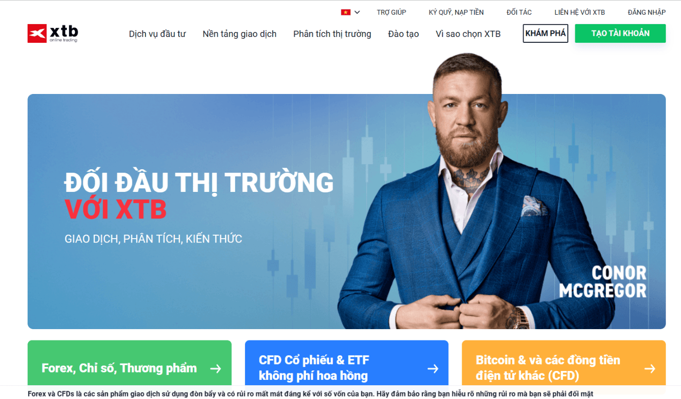 GIới thiệu sàn XTB