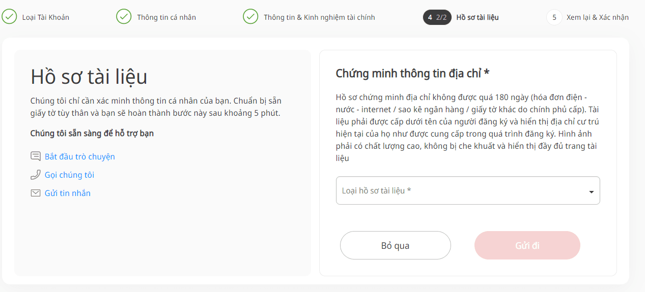 Mở tài khoản Tickmill