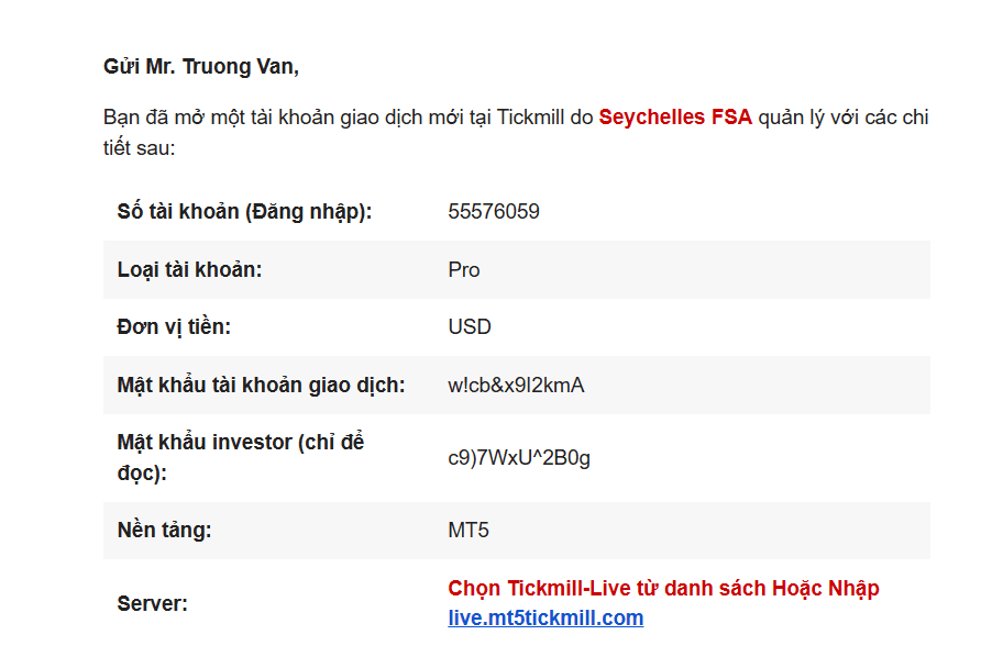 Mở tài khoản Tickmill