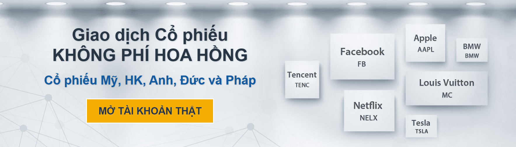 Các sản phẩm giao dịch sàn FXCM - CFD cổ phiếu