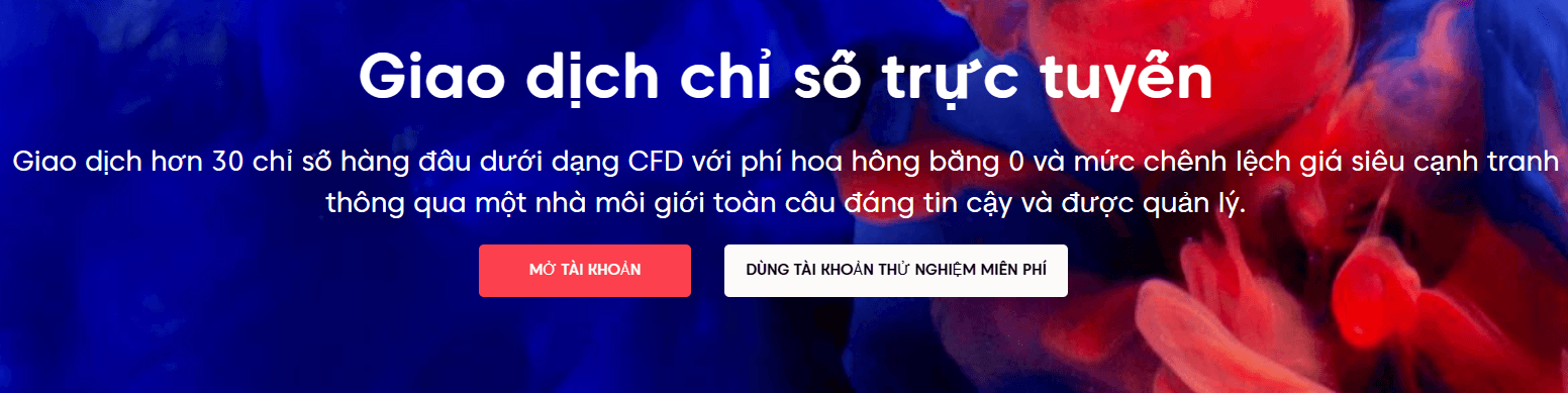 Sản phẩm giao dịch sàn Axi - Chỉ số