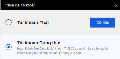 Tài khoản giao dịch
