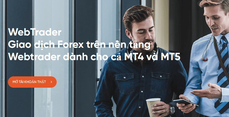 WebTrader sàn Vantage FX